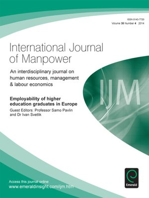 cover image of International Journal of Manpower, Volume 35, Issue 4